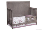 Simmons Kids Stained Grey (054) Bellante 4-in-1 Crib, Toddler Bed Conversion b2b 8-Bellante 4-in-1 Crib