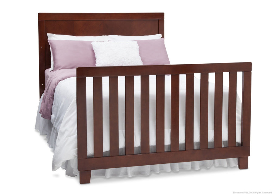 Simmons Kids Espresso Truffle (208) Bellante 4-in-1 Crib, Full-Size Bed Conversion with Footboard a6a 6-Bellante 4-in-1 Crib