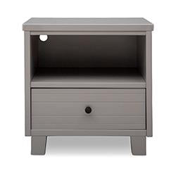 Simmons Kids Grey (026) Rowen Nightstand 3-Cubby Nightstand