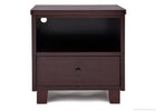 Simmons Kids Black Espresso (907) Rowen Nightstand, Front View b1b 5-Cubby Nightstand