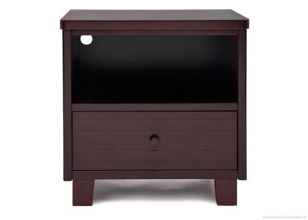 Simmons Kids Black Espresso (907) Rowen Nightstand, Front View b1b 5-Cubby Nightstand