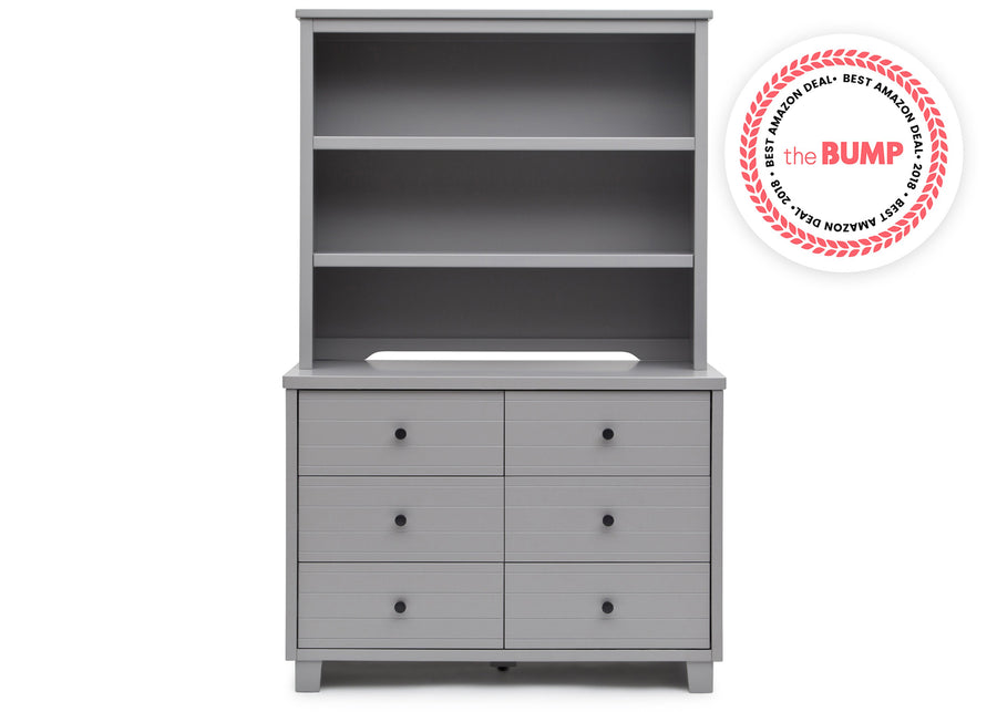 Grey 026 front view 1-Rowen Double Dresser