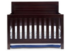 Simmons Kids Black Espresso (907) Simmons Kids Rowen Crib (320180), Front View with Crib Conversion b1b 13-Rowen 4-in-1 Crib