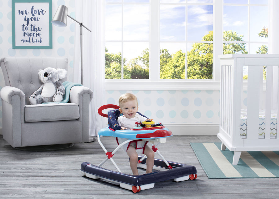 Delta Children Lift Off (2030) First Exploration 2-in-1 Activity Walker (32201) hangtag, a1a 1-First Exploration 2-in-1 Activity Walker