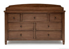 Simmons Kids Chestnut (223) Kingsley 7 Drawer Dresser (324070), Front View a1a 1-Kingsley 7 Drawer Dresser