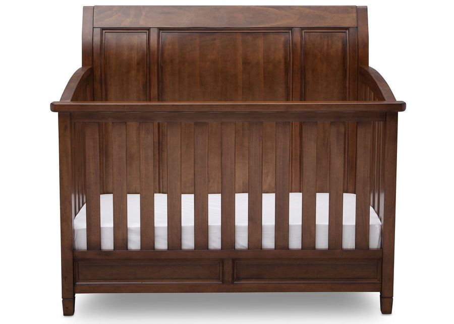 Simmons Kids Antique Chestnut (2100) Kingsley Crib 'N' More, Front View b2b 8-Kingsley Crib 'N' More