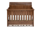 Simmons Kids Weathered Chestnut (223) Kingsley Crib 'N' More, Crib Conversion Front View a2a 2-Kingsley Crib 'N' More
