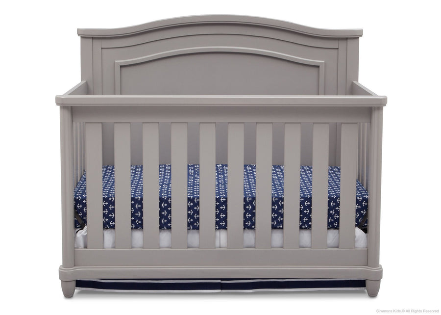 DCB: Simmons Kids Grey (026) Belmont 4-in-1 Crib, Crib Conversion a2a 6-Belmont 4-in-1 Convertible Crib