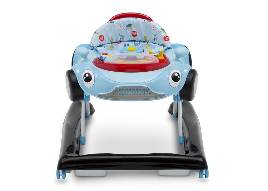 Delta Children Blue (2096) First Race 2-in-1 Baby Walker, Front Silo View 3-First Race 2-in-1 Baby Walker