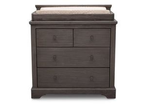 DCB: Simmons Kids Rustic Grey (084) Paloma 4 Drawer Dresser, Front View a3a 5