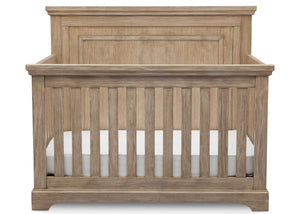 Simmons Rustic Driftwood (112) Paloma 4-in-1 Convertible Crib (328150), Silo Crib Front, b2b 10