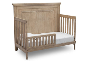 Simmons Rustic Driftwood (112) Paloma 4-in-1 Convertible Crib (328150), Silo Toddler Bed, b4b 4