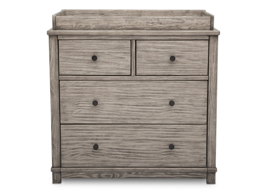 Simmons Kids, Rustic White (119), monterey 4 drawer dresser with changing top 13-Monterey 4 Drawer Dresser with Changing Top