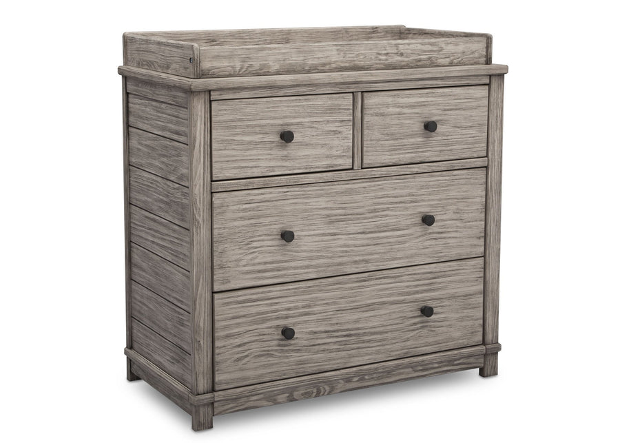 Simmons Kids, Rustic White (119), monterey 4 drawer dresser with changing top 9-Monterey 4 Drawer Dresser with Changing Top
