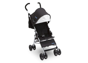 Jeep North Star Stroller by Delta Children, Black with Baby Blue (2279), with padded seat 46