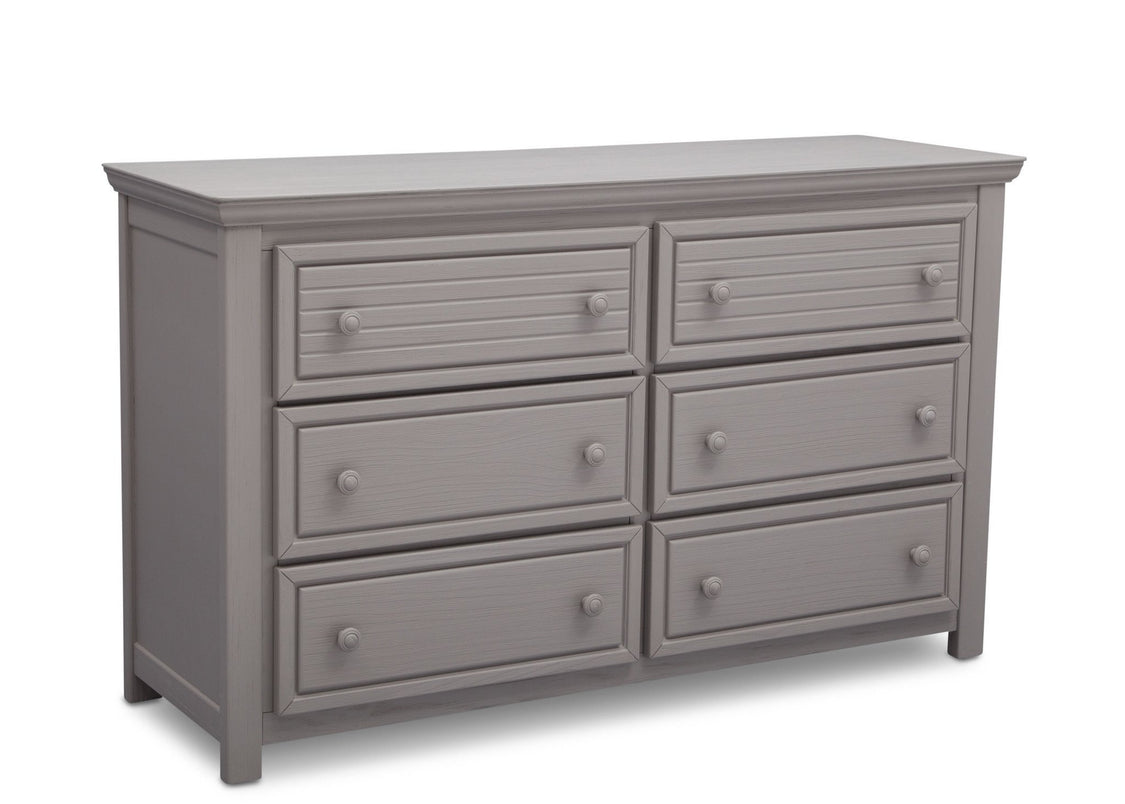 Simmons Kids Rustic Haze (940) Oakmont 6 Drawer Dresser, Side View b2b