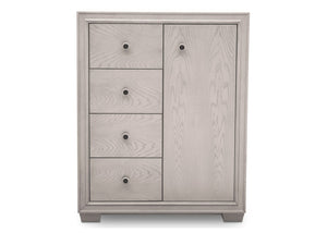 Simmons Kids Antique White (122) Ravello 4 Drawer Combo Chest, Front View, a2a 3