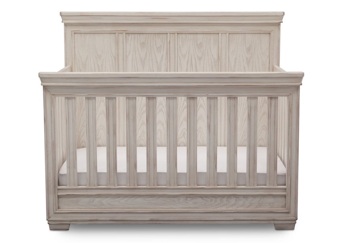 Simmons Kids Antique White (122) Ravello Crib 'N' More, Front View, b2b