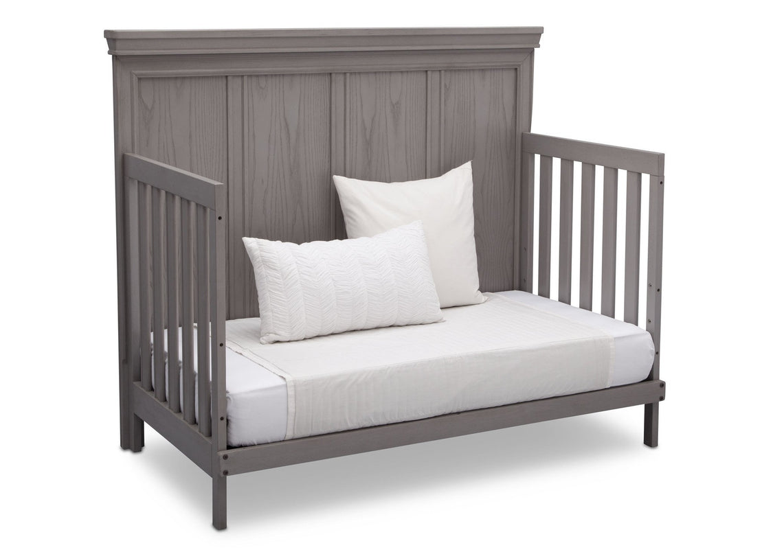 Simmons Kids Storm (161) Ravello Crib 'N' More, Angled Conversion to DayBed View, a5a