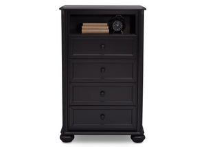 Simmons Kids Ebony (0011) Peyton 4 Drawer Chest with Cubby front view a2a 3