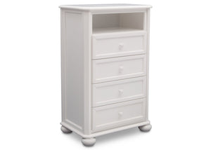 Simmons Kids Bianca (130) Peyton 4 Drawer Chest with Cubby side view b2b 6
