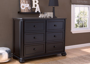 Simmons Kids Ebony (0011) Peyton 6 Drawer Dresser Room View b1b 12