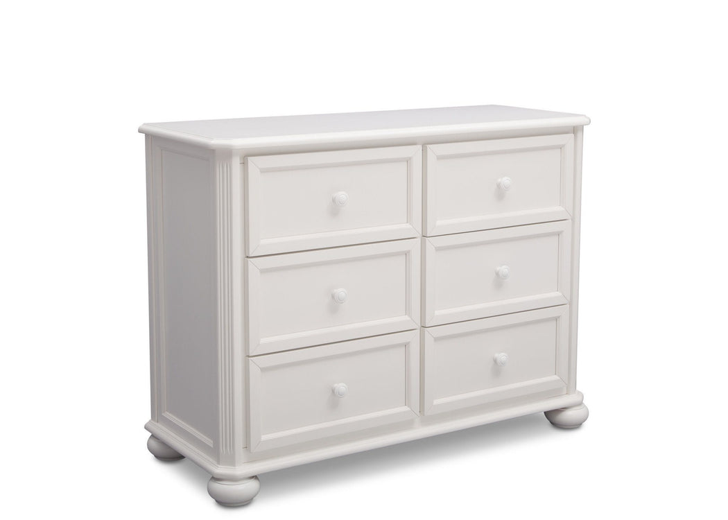 Simmons Kids Bianca (130) Peyton 6 Drawer Dresser Side View a3a