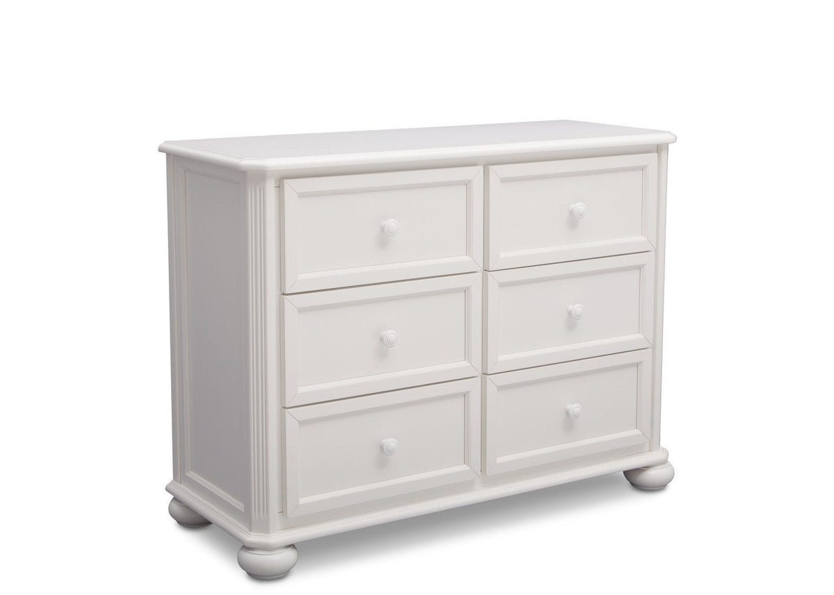 Simmons Kids Bianca (130) Peyton 6 Drawer Dresser Side View a3a