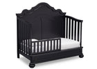 Simmons Kids Ebony (0011) Peyton Crib n' more toddler bed conversion side view b4b 9-Peyton Crib 'N' More