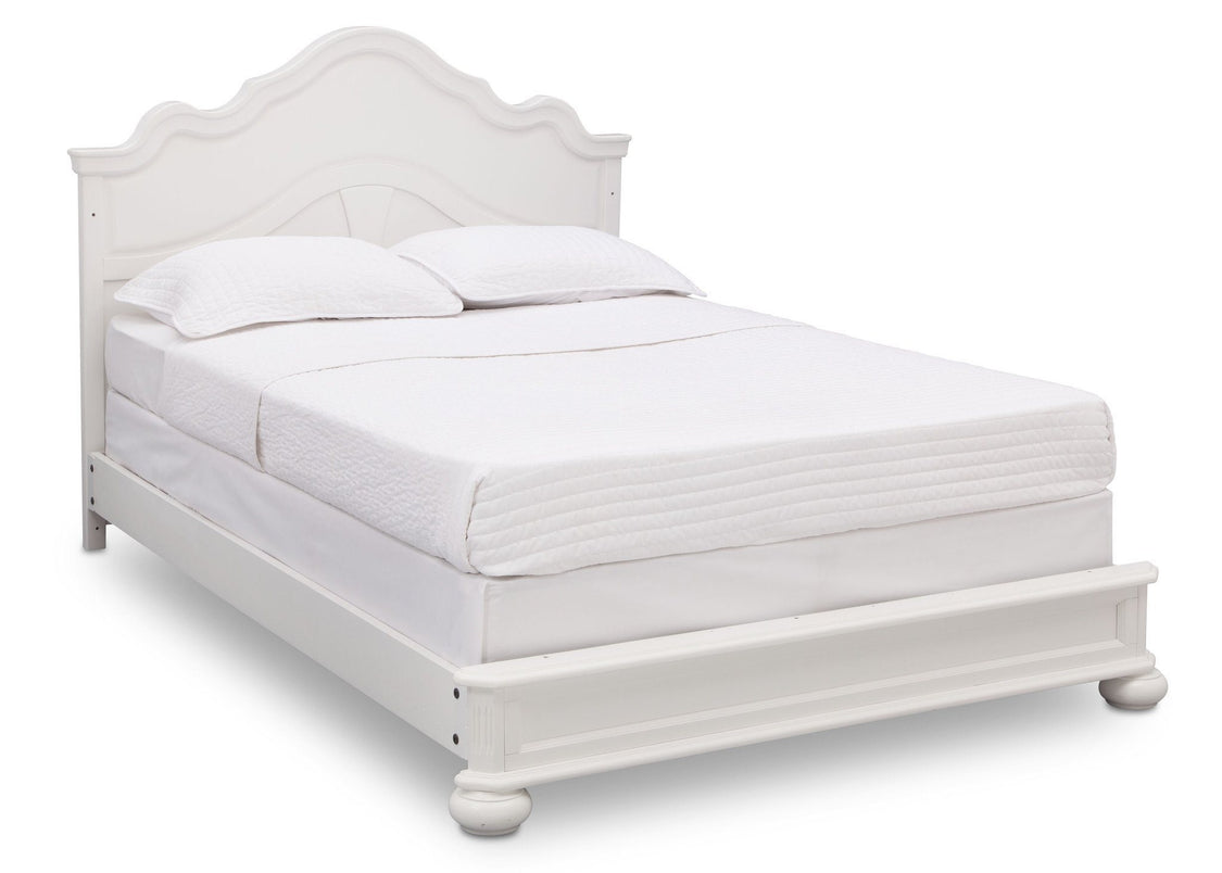 Simmons Kids Bianca (130) Peyton Crib n' more full size bed conversion side view a6a