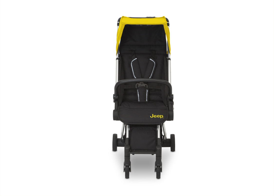 Jeep Yellow (2121) Arrow Travel Stroller, Front Silo View
