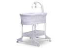 Pink Fresco (2328) 2-SleepCool Rocking Bassinet with Airflow Mesh