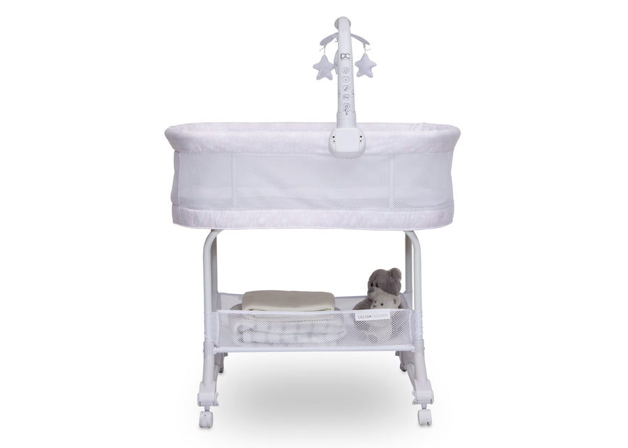 Pink Fresco (2328) 4-SleepCool Rocking Bassinet with Airflow Mesh
