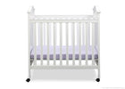 Delta Children White (100) Bella Cozy Portable Crib Front View a1a 1-Bella Cozy Portable Crib