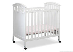 Delta Children White (100) Americana Cozy Crib Side View a1a 6