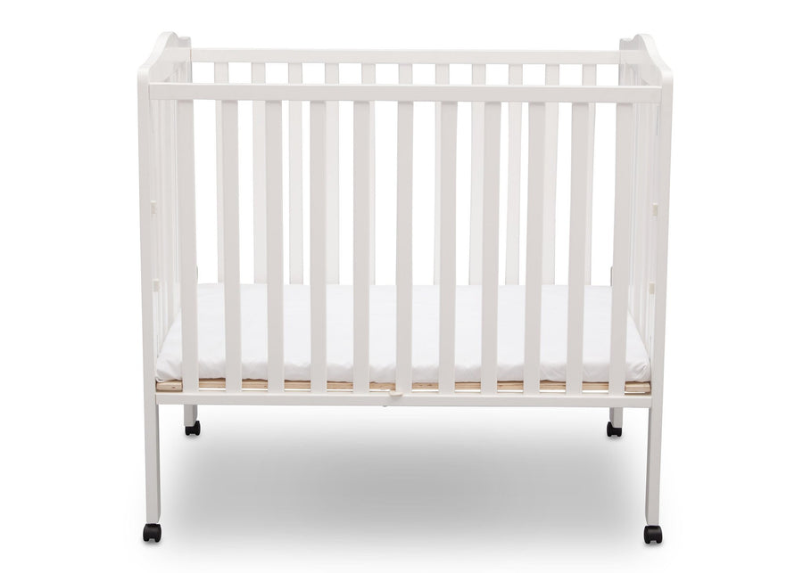 Delta Children Bianca (130) Portable Folding Crib with Mattress 4-Portable Folding Crib with Mattress