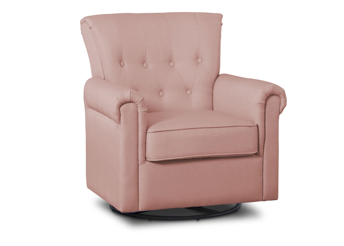 DCB:  Blush (636) Harper Nursery Glider Swivel Rocker Chair (525310), Right View, a3a