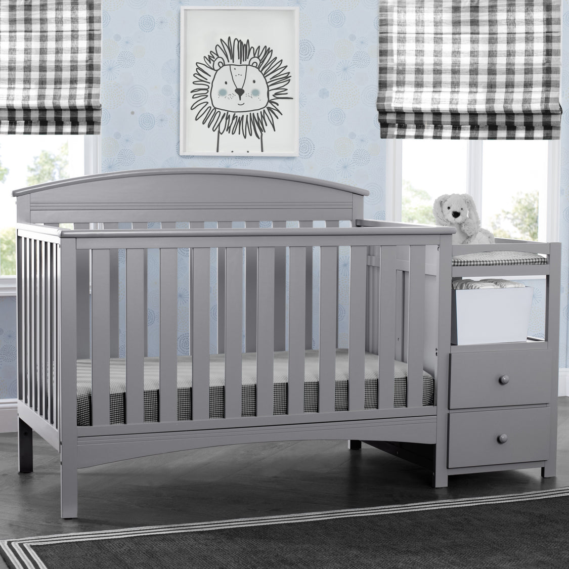 Abby Crib N Changer Grey (026)