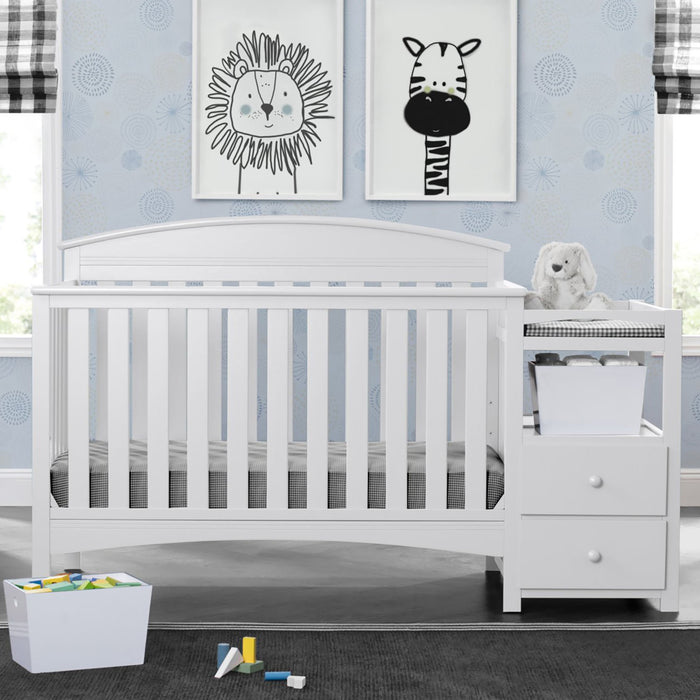 Abby Crib N Changer Bianca White 130 3-Abby Crib N Changer