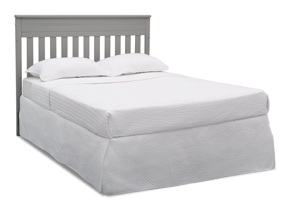 Delta Children Grey (026) Presley Convertible Crib N Changer (530260), Full Size Bed, a6a