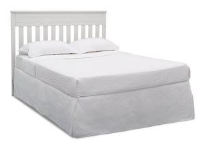 Delta Children Bianca White (130) Presley Convertible Crib N Changer (530260), Full Size Bed, b6b 13