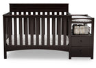 Delta Children Dark Chocolate (207) Presley Convertible Crib N Changer 18-Presley Convertible Crib and Changer