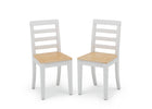White and Natural (196) 11-Gateway Table & 2 Chair Set