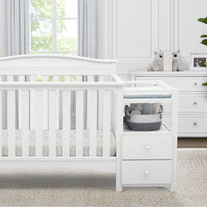 Birkley Convertible Crib and Changer Bianca White 6