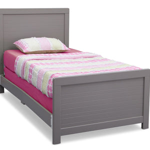 Simmons Kids Grey (026) Rowen Twin Bed with Setting 1 a1a 1