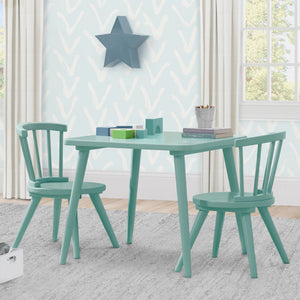 Aqua (347) 18-Windsor Table & 2 Chair Set