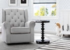 Delta Children Ebony (0011) Emery End/Side Table (531460), Nursery Shot, c1c 9-Jenny Lind Nightstand