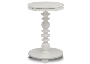 Delta Children Bianca White (130) Emery End/Side Table (531460), Hangtag, b3b 13