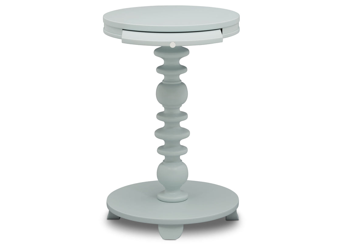 Delta Children Misty Blue (1330) Emery End/Side Table (531460), Front Silo, d4d