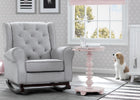 Delta Children Lotus Pink (936) Emery End/Side Table (531460), Nursery Shot, e1e 17-Jenny Lind Nightstand